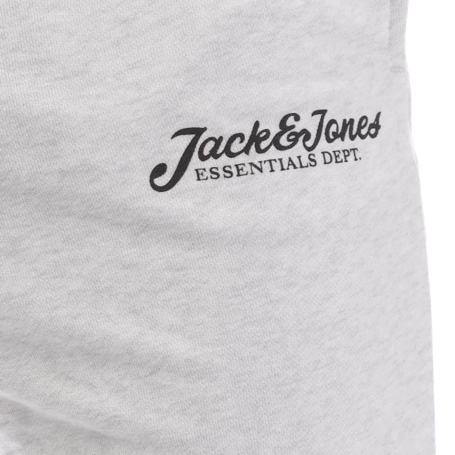 Black-Light Grey - Lifestyle - Jack And Jones Mens Gordan Beau Sweat Shorts (Pack of 2)