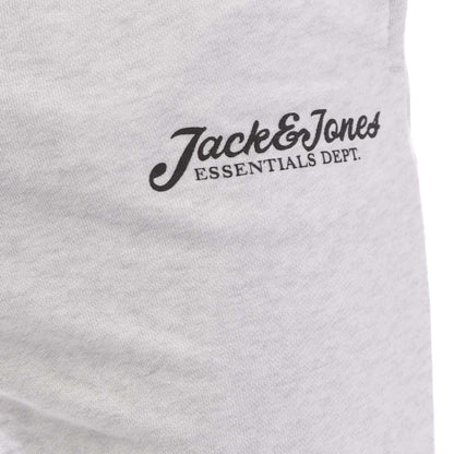 Black-Light Grey - Lifestyle - Jack And Jones Mens Gordan Beau Sweat Shorts (Pack of 2)