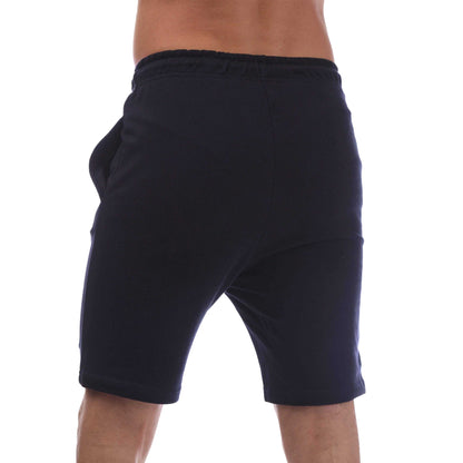 Navy-Light Grey - Back - Jack And Jones Mens Gordan Beau Sweat Shorts (Pack of 2)