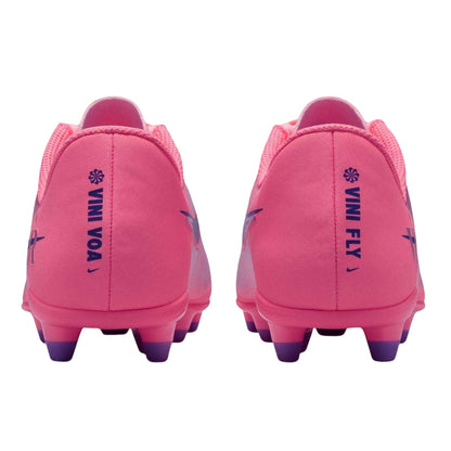 Pink-Black - Back - Nike Childrens-Kids Mercurial Vapor 16 Club Firm Ground Football Boots