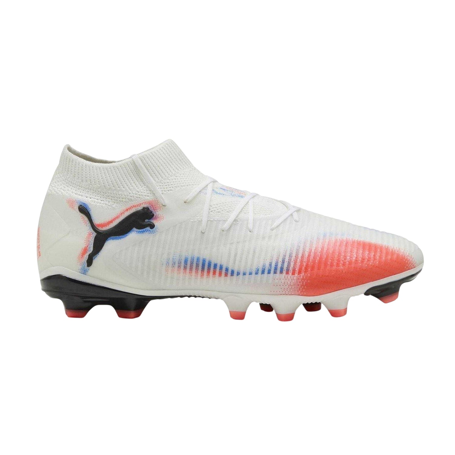 White-Black-Red - Front - Puma Mens Future 8 Pro Artificial Ground Football Boots