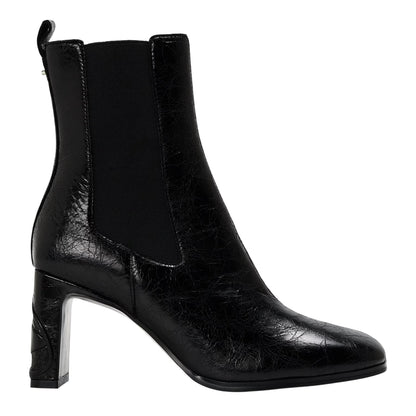 Black - Front - Diesel Womens-Ladies Giove Textured Block Heel Chelsea Boots