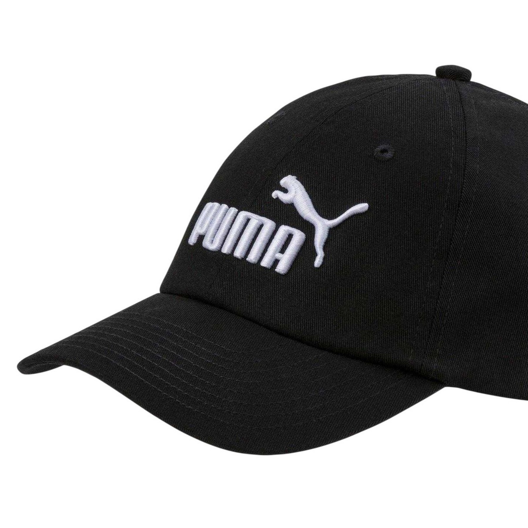 Puma Black - Back - Puma Childrens-Kids Essential Embroidered Logo Baseball Cap