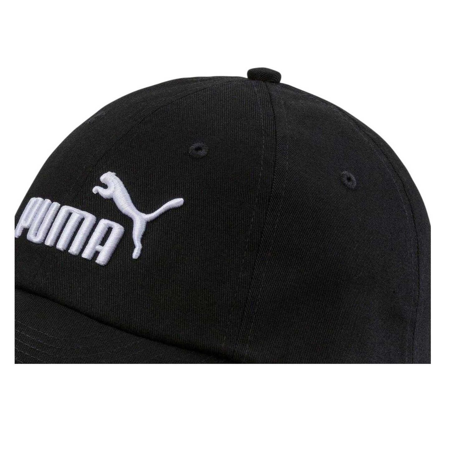 Puma Black - Side - Puma Childrens-Kids Essential Embroidered Logo Baseball Cap