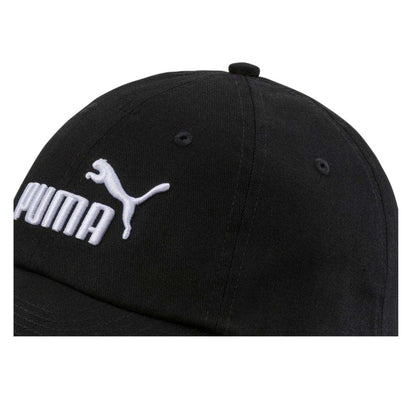 Puma Black - Side - Puma Childrens-Kids Essential Embroidered Logo Baseball Cap