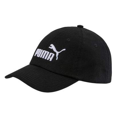 Puma Black - Front - Puma Childrens-Kids Essential Embroidered Logo Baseball Cap