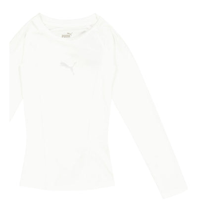 Puma White - Side - Puma Childrens-Kids Liga Base Layer Top