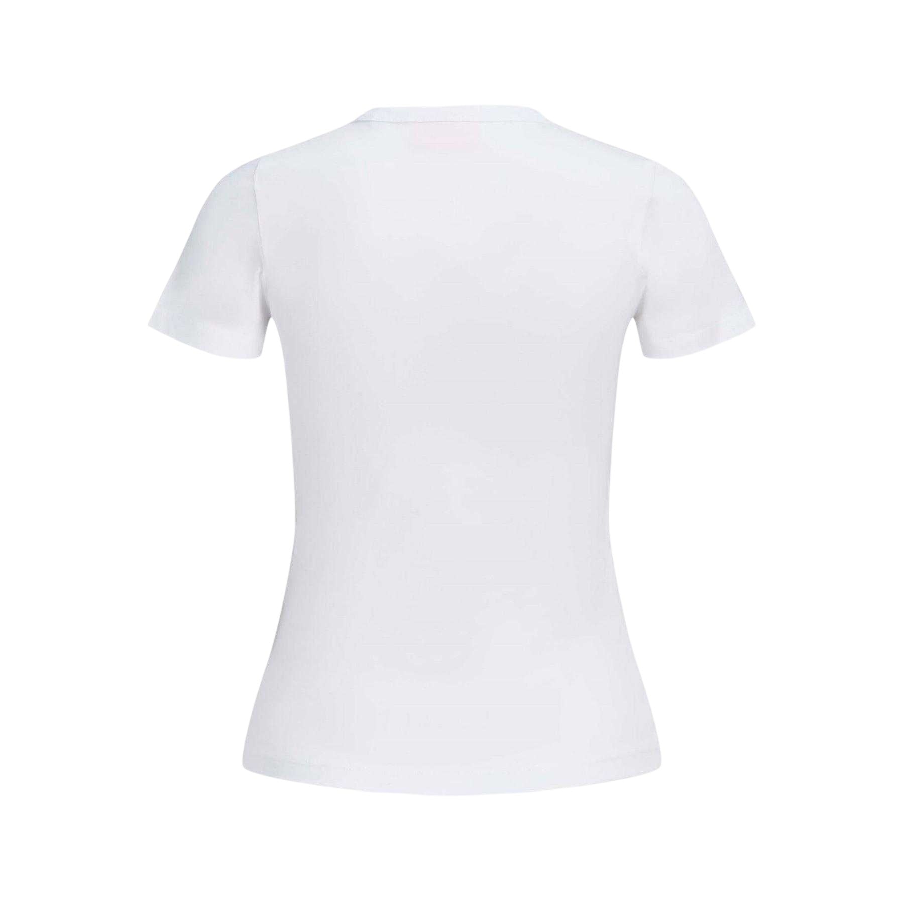 Bright White - Back - JJXX Womens-Ladies Catch Footballs Not Feelings Cotton Blend T-Shirt
