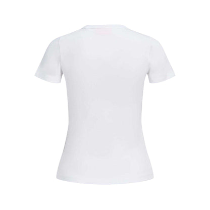 Bright White - Back - JJXX Womens-Ladies Catch Footballs Not Feelings Cotton Blend T-Shirt