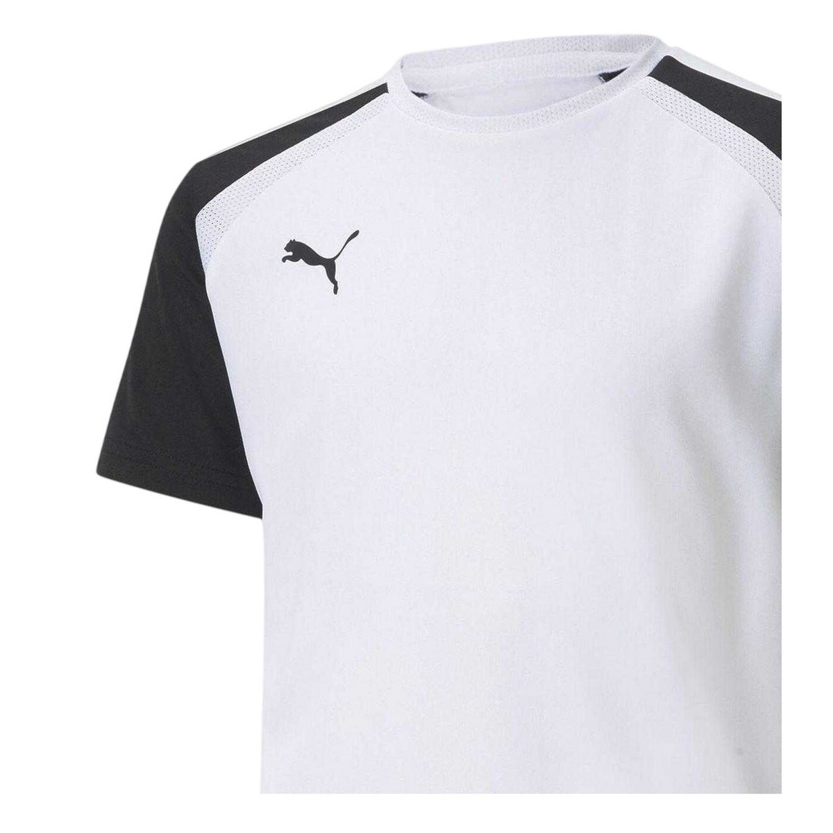White-Black - Side - Puma Childrens-Kids TeamPACER Lightweight T-Shirt