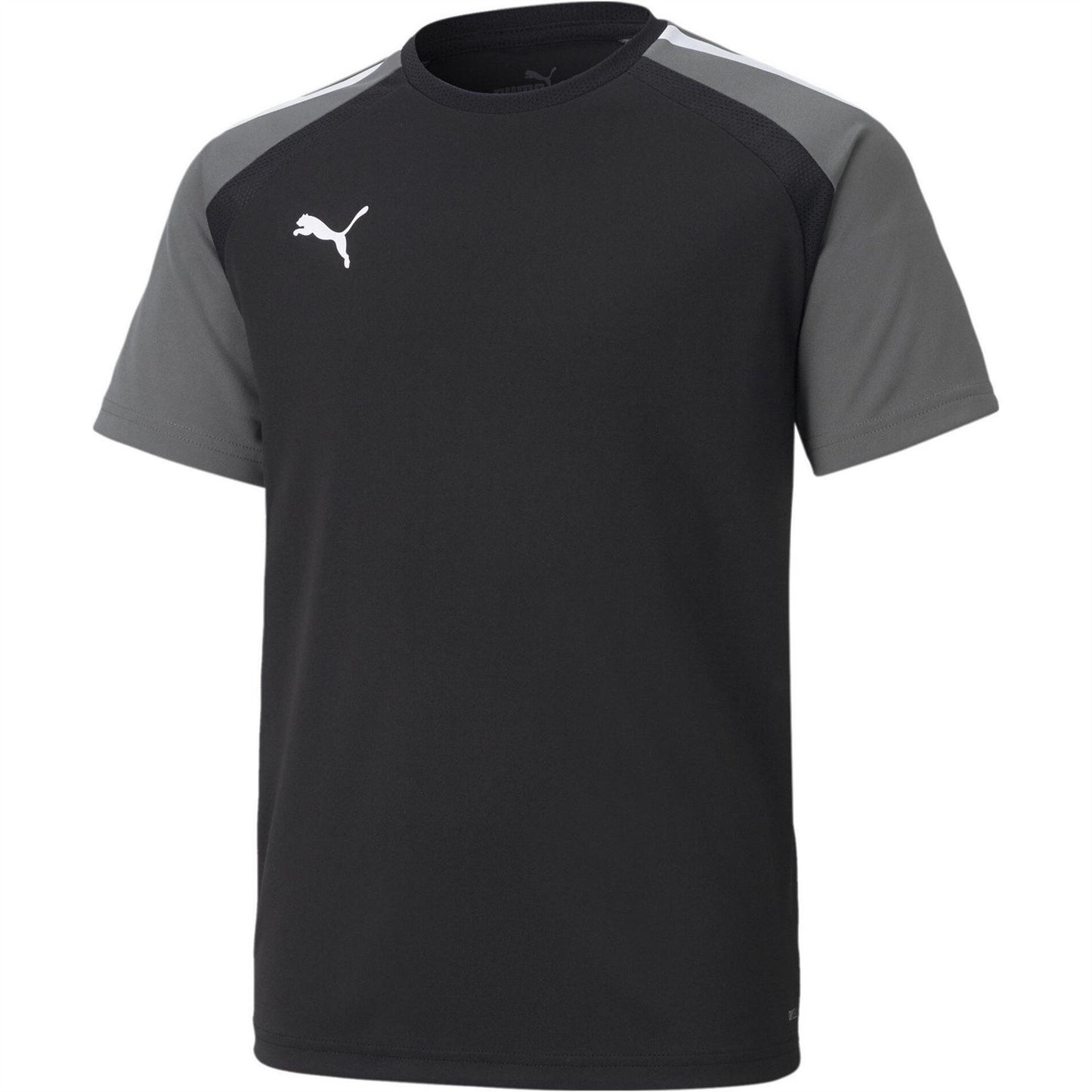 Black-Smoked Pearl-White - Front - Puma Childrens-Kids TeamPACER Lightweight T-Shirt