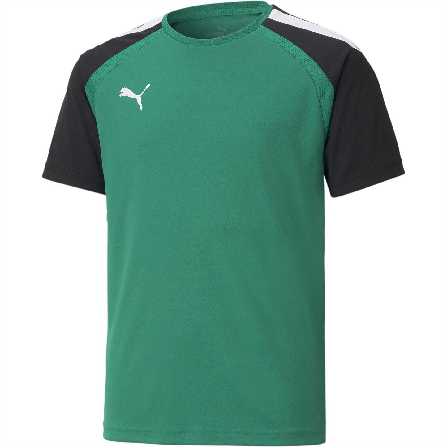 Green-Black-White - Front - Puma Childrens-Kids TeamPACER Lightweight T-Shirt