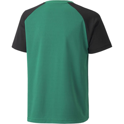 Green-Black-White - Back - Puma Childrens-Kids TeamPACER Lightweight T-Shirt