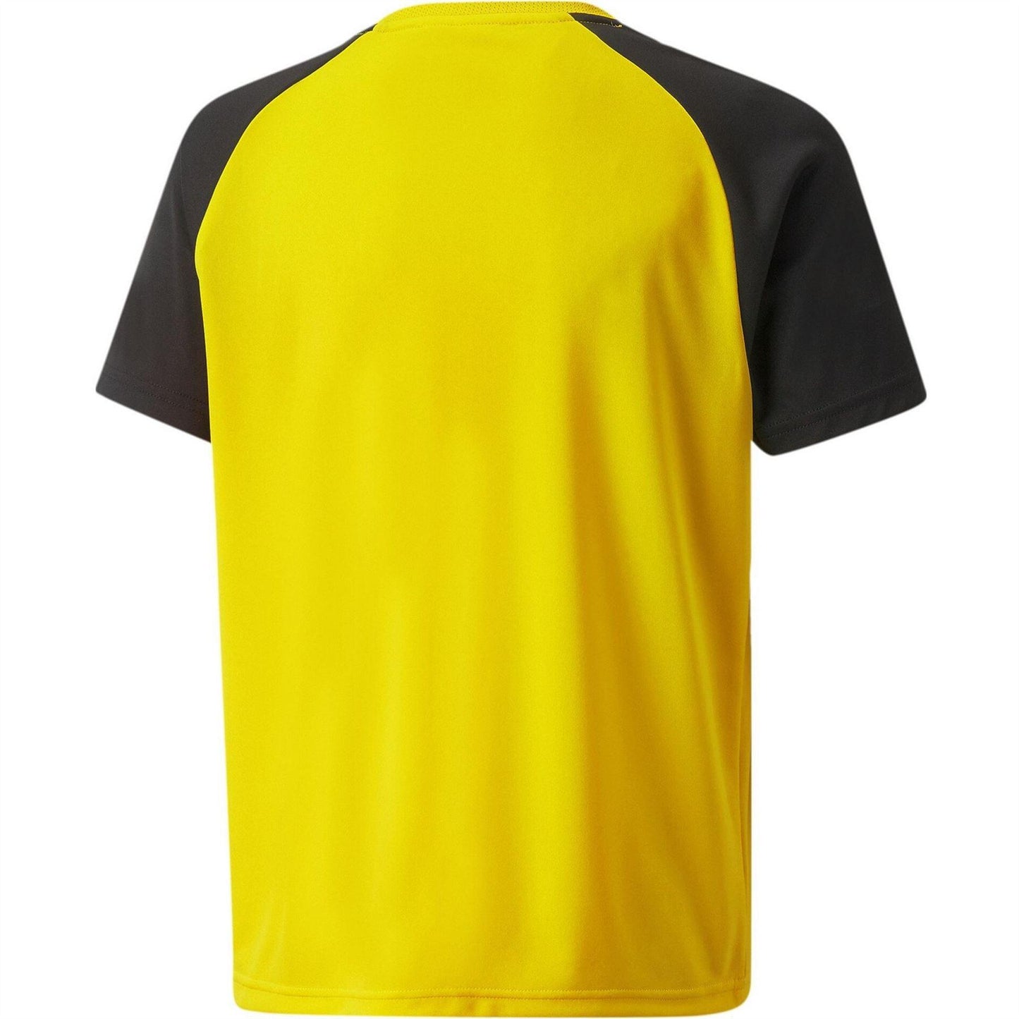 Cyber Yellow-Black-White - Side - Puma Childrens-Kids TeamPACER Lightweight T-Shirt