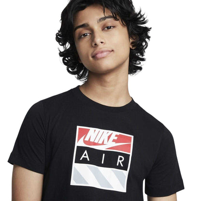 Black - Side - Nike Mens Air Box Logo Regular T-Shirt