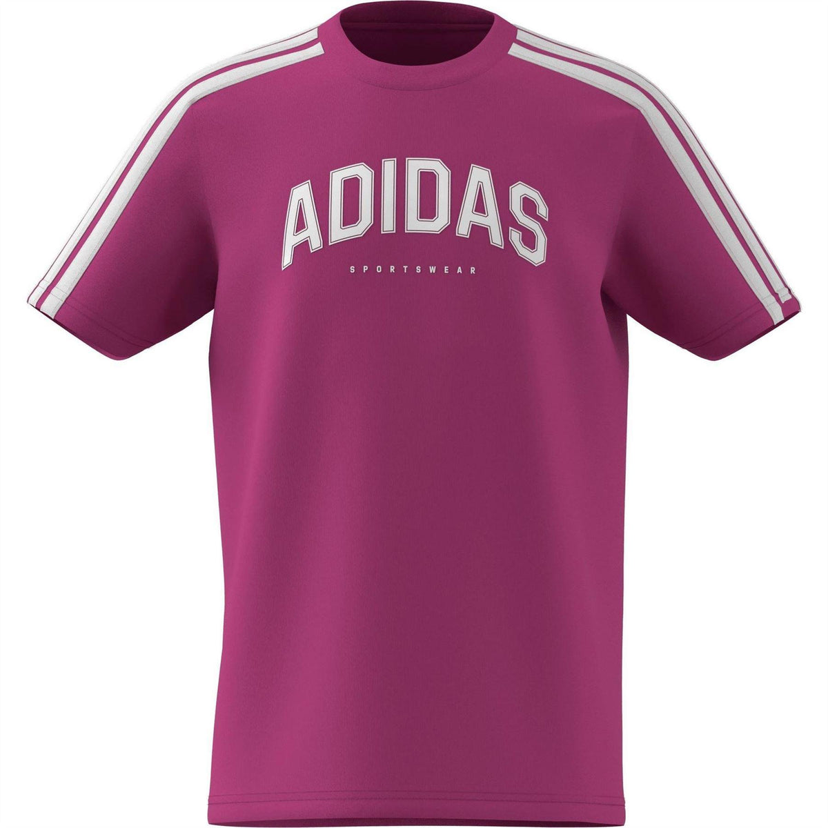 Pink - Front - Adidas Childrens-Kids Graphic T-Shirt