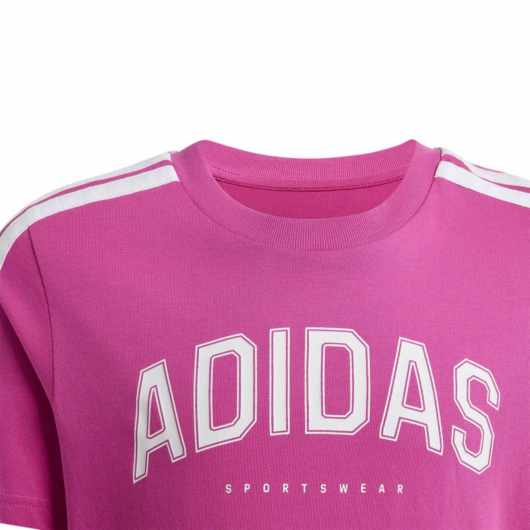 Pink - Lifestyle - Adidas Childrens-Kids Graphic T-Shirt