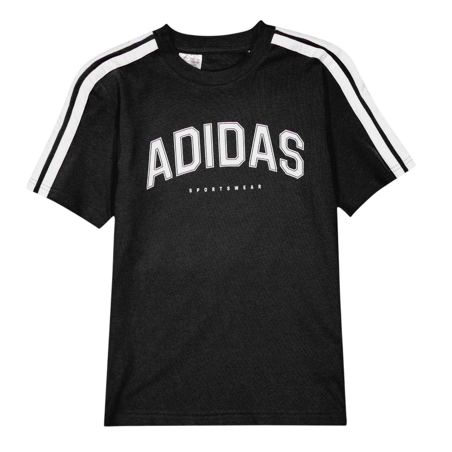 Black - Front - Adidas Childrens-Kids Graphic T-Shirt