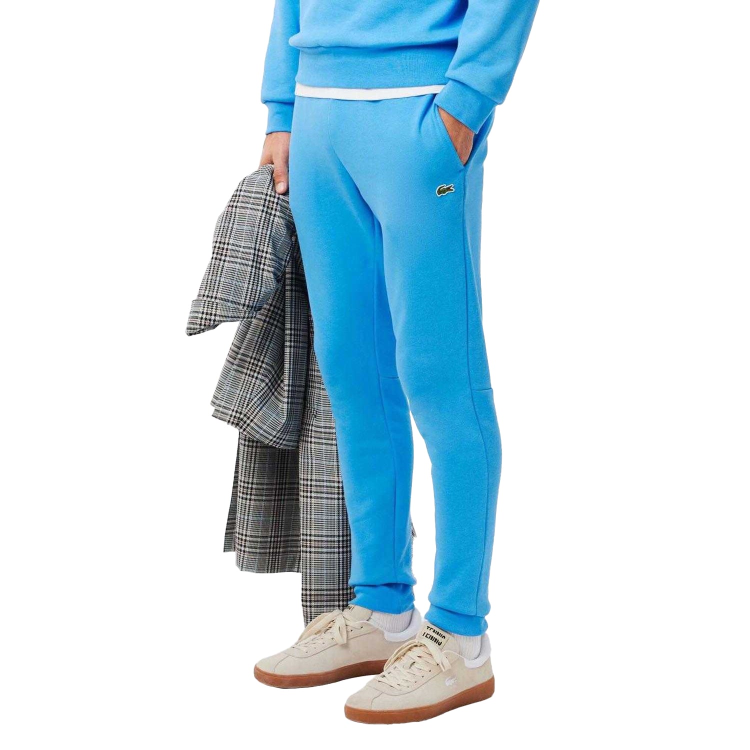 Blue - Lifestyle - Lacoste Mens Organic Cotton Slim Jogging Bottoms
