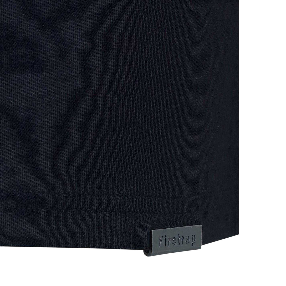 Black - Lifestyle - Firetrap Mens Logo Cotton T-Shirt