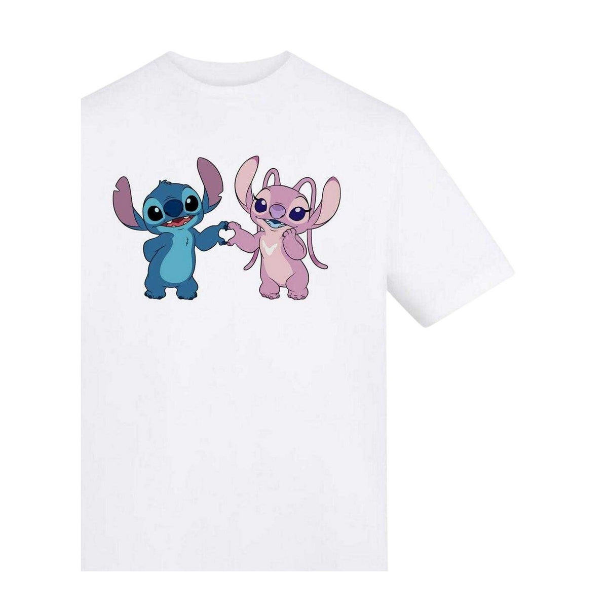 White - Back - Lilo & Stitch Childrens-Kids Angel Heart T-Shirt