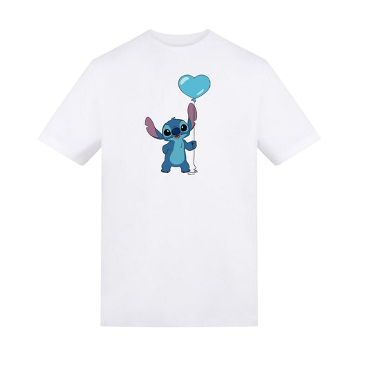 White - Front - Lilo & Stitch Childrens-Kids Balloon T-Shirt