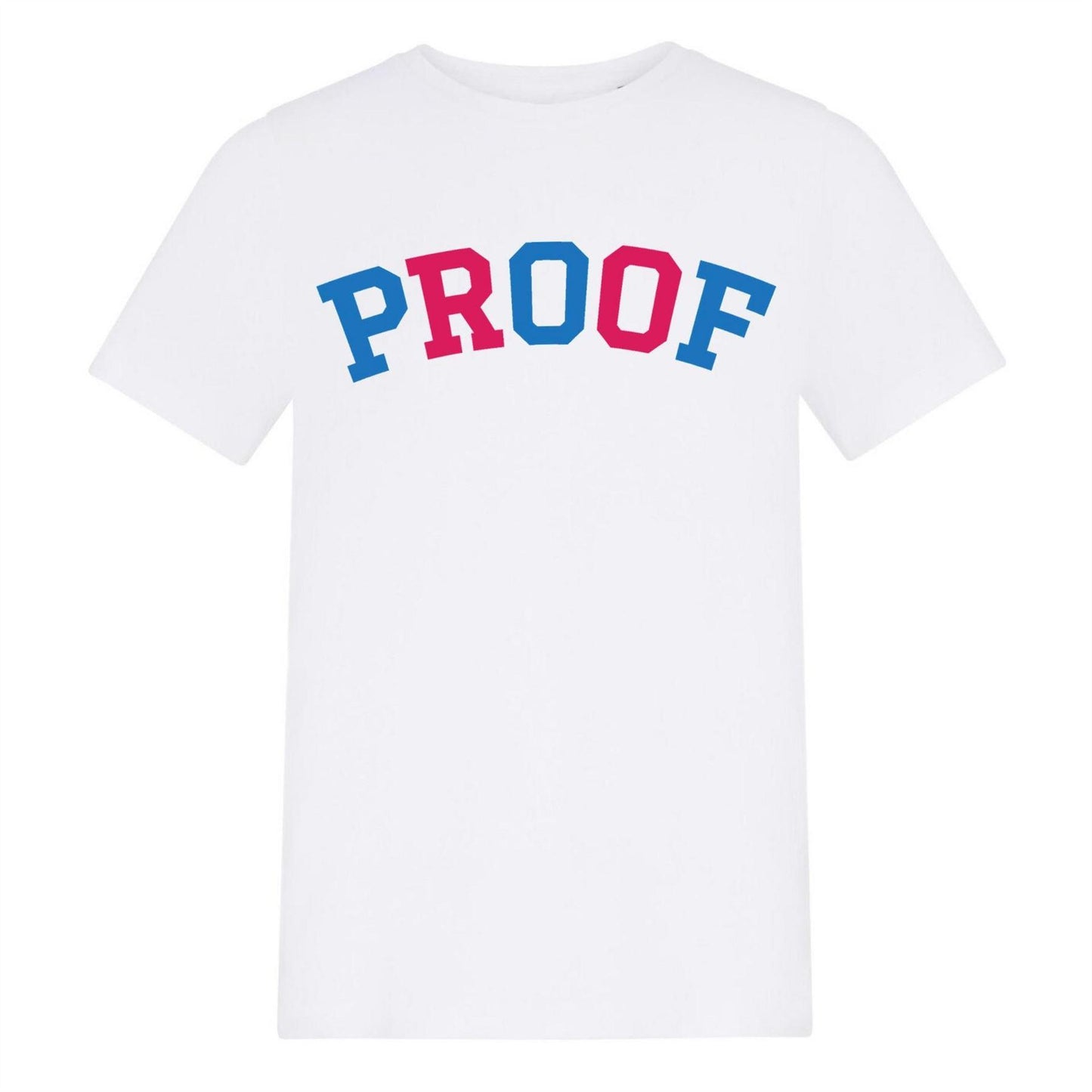 White - Front - AWD Childrens-Kids Proof Cotton T-Shirt