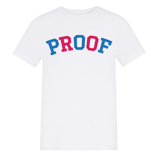 White - Front - AWD Childrens-Kids Proof Cotton T-Shirt