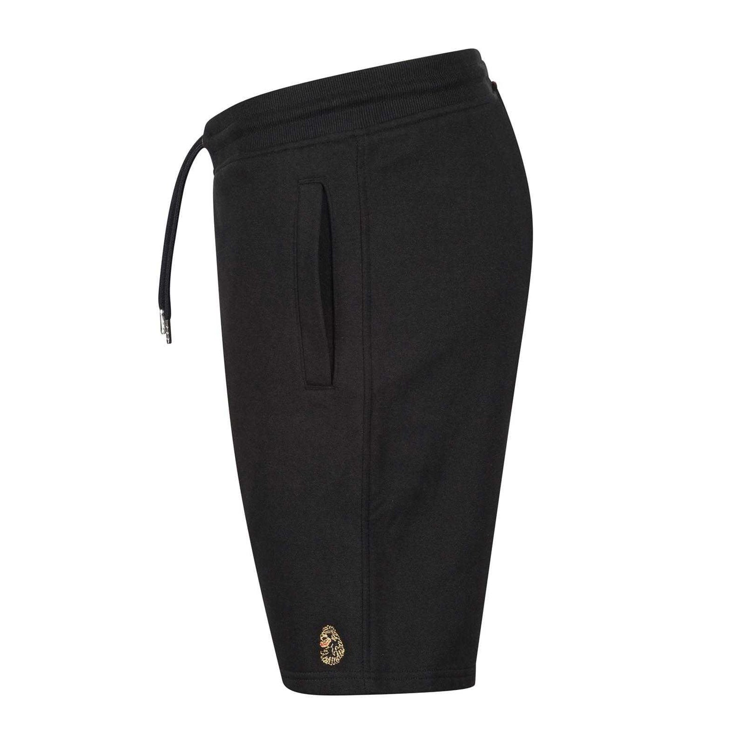 Black - Side - Luke 1977 Mens Amsterdam 2 Plus Sweat Shorts