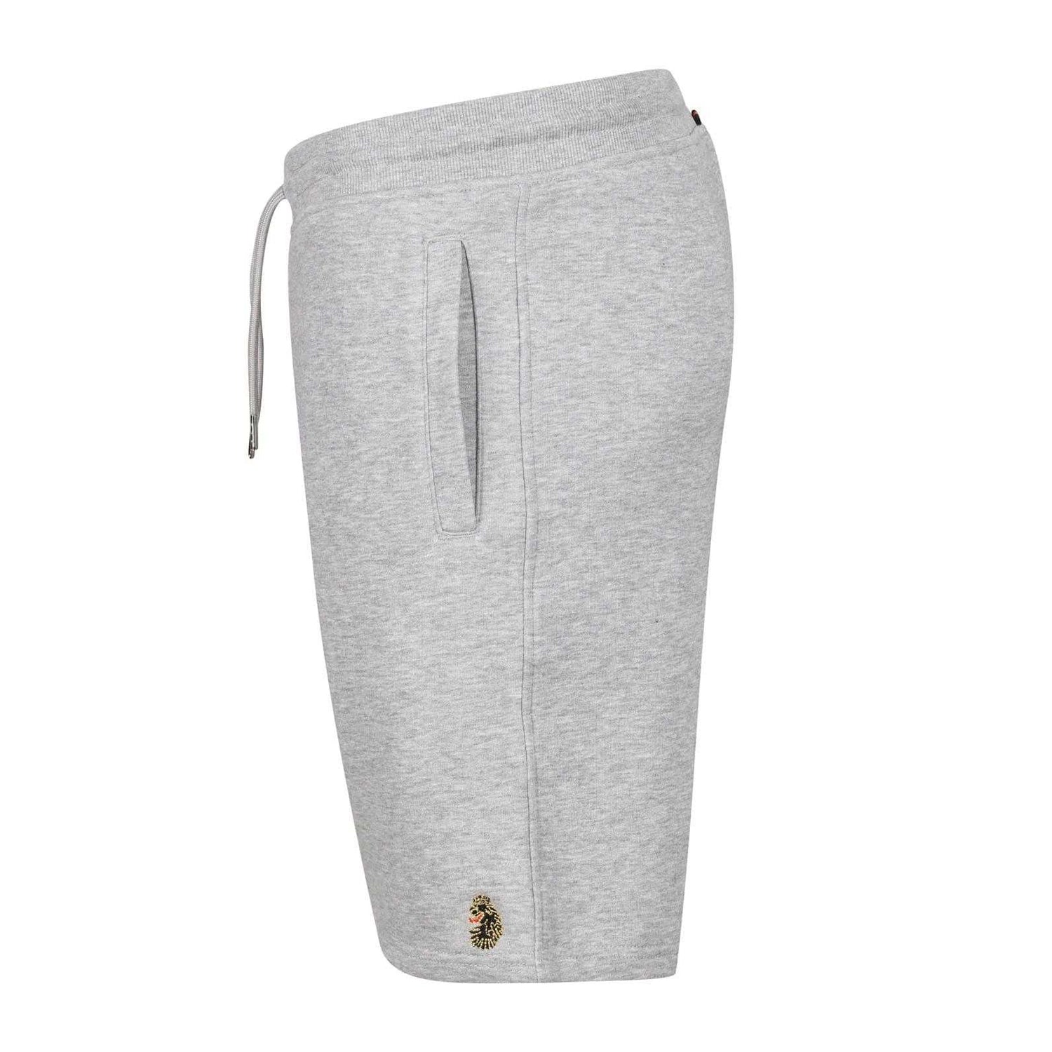 Grey - Side - Luke 1977 Mens Amsterdam 2 Plus Sweat Shorts