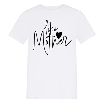 White - Front - AWD Childrens-Kids Like Mother Graphic Print T-Shirt