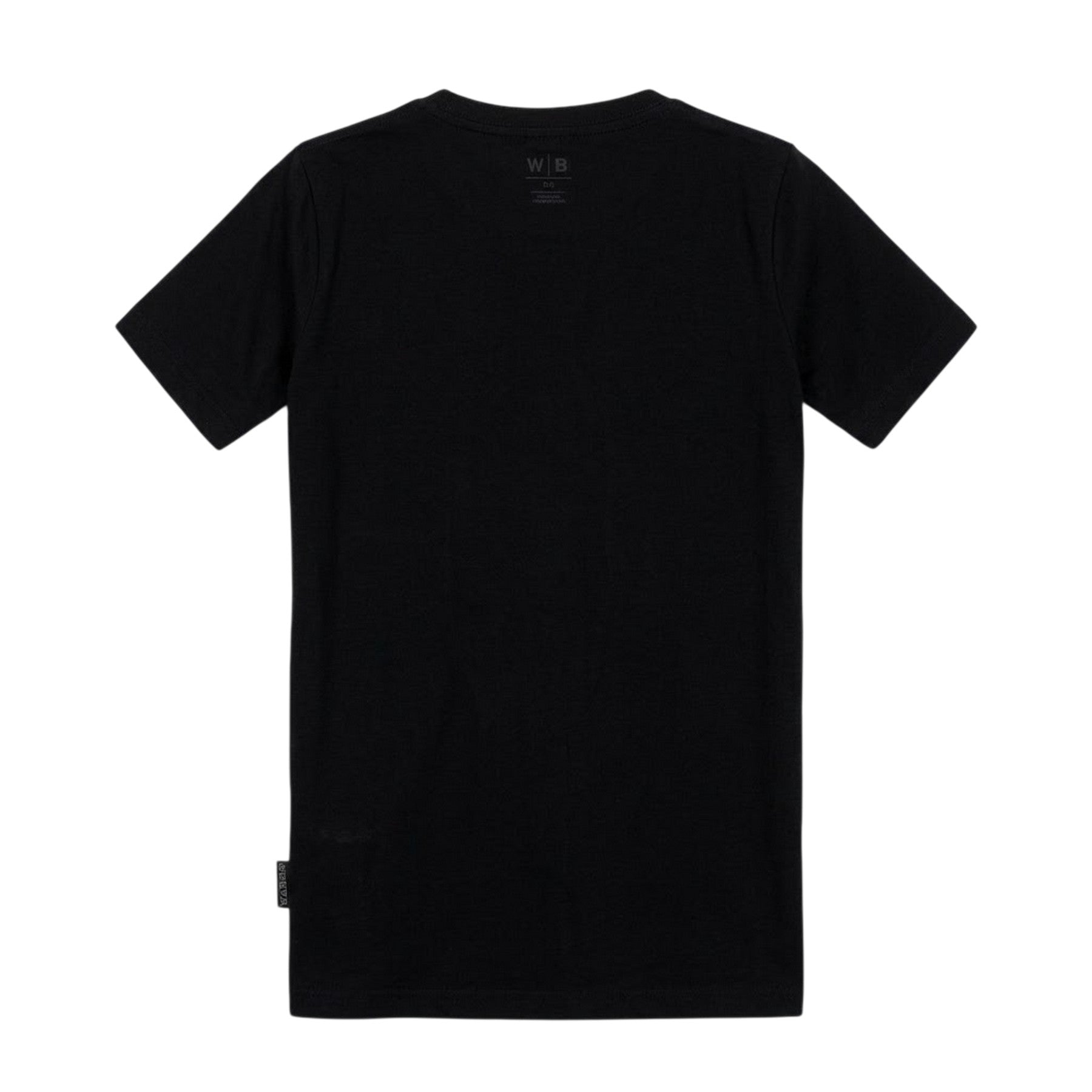 Black - Back - Batman Childrens-Kids Logo Cotton T-Shirt
