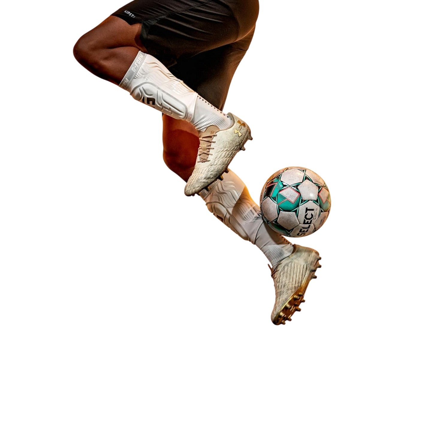White - Side - G-Form Mens V2 Logo Shin Guards