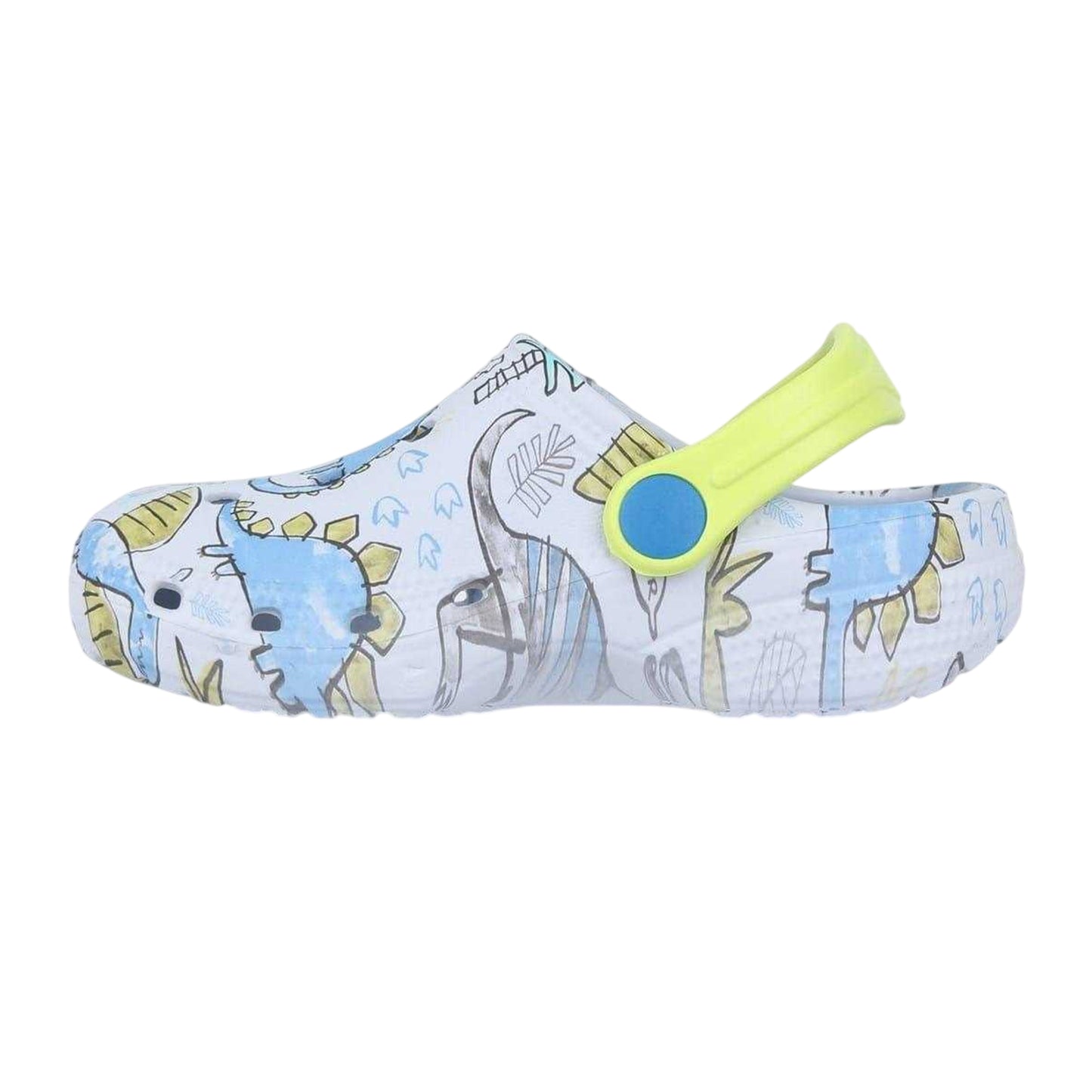 Green - Back - SoulCal Childrens-Kids Dinosaur Clogs