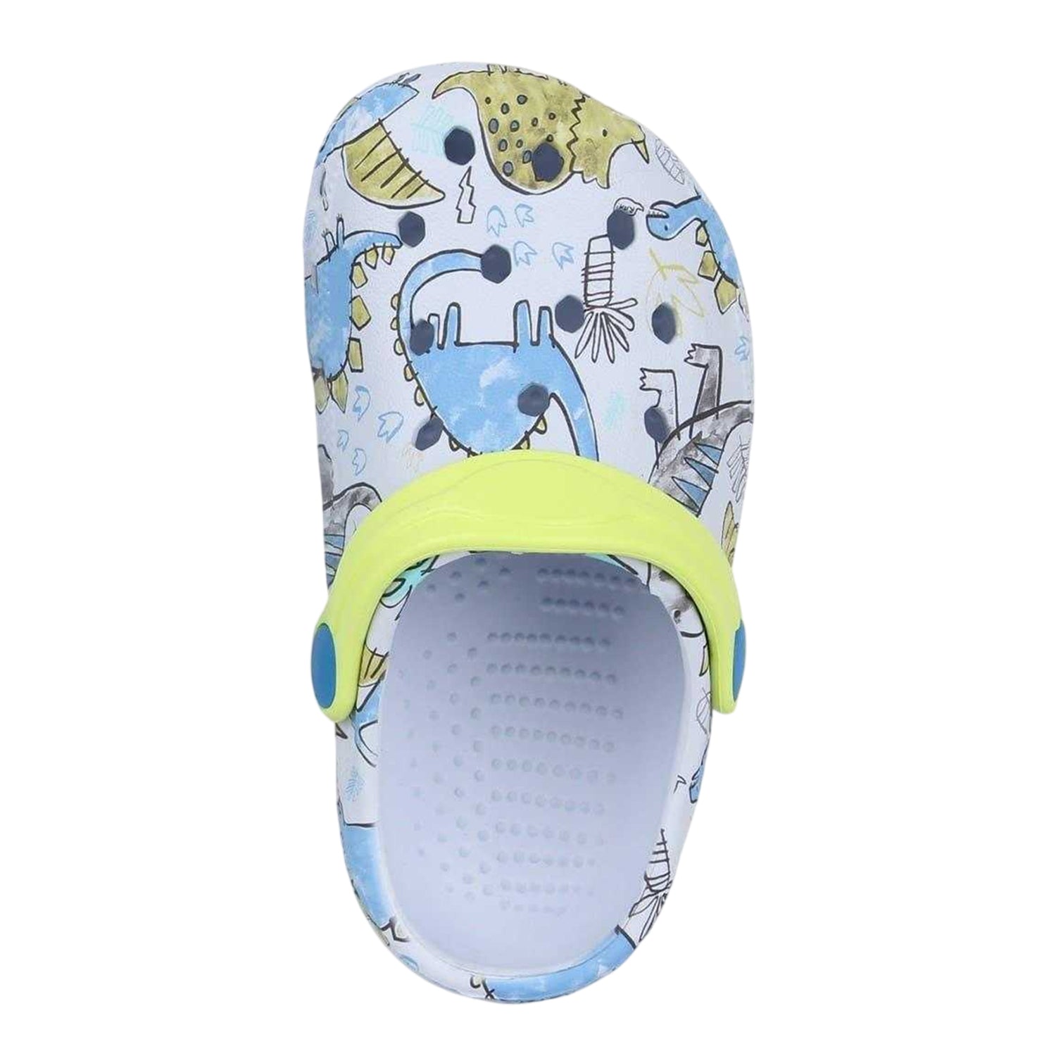 Green - Side - SoulCal Childrens-Kids Dinosaur Clogs