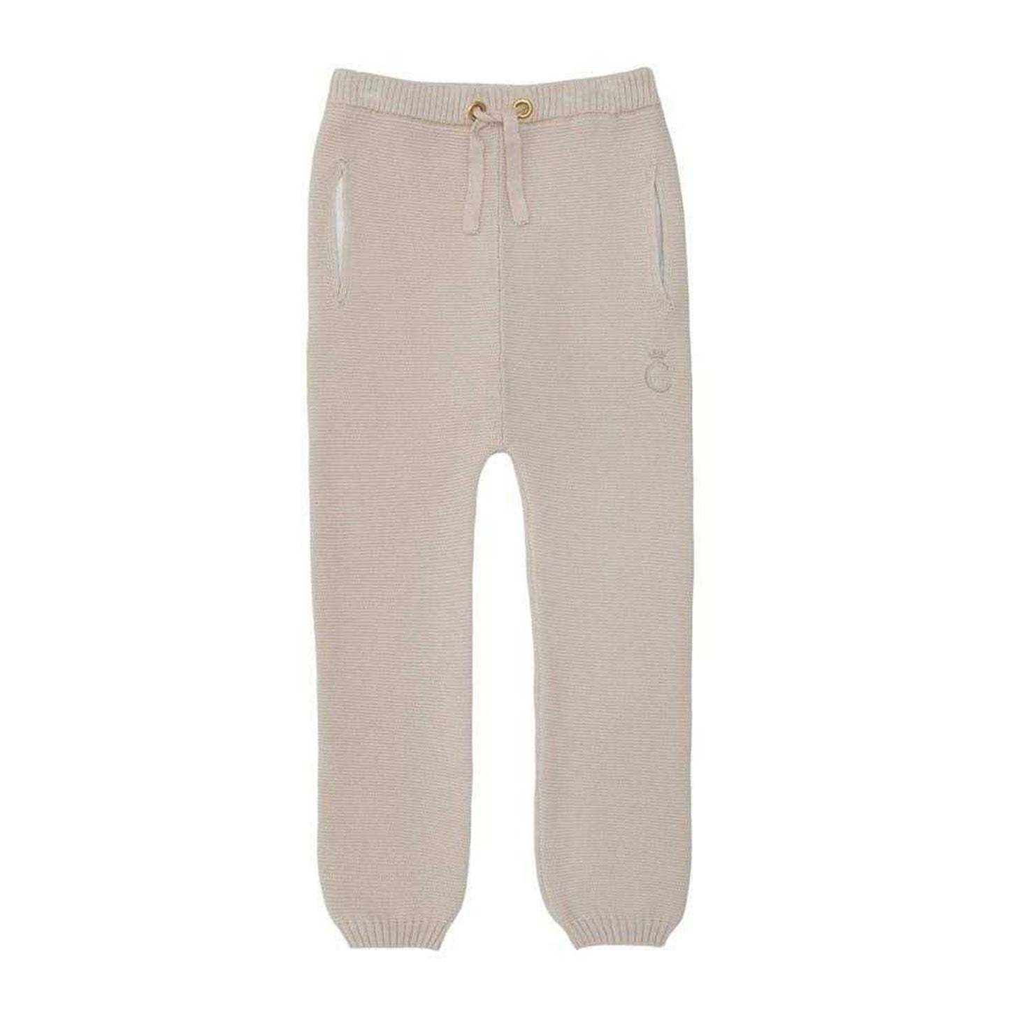 White-beige - Side - Caramelo Kids Childrens-Kids Zip Neck Top And Trousers Set