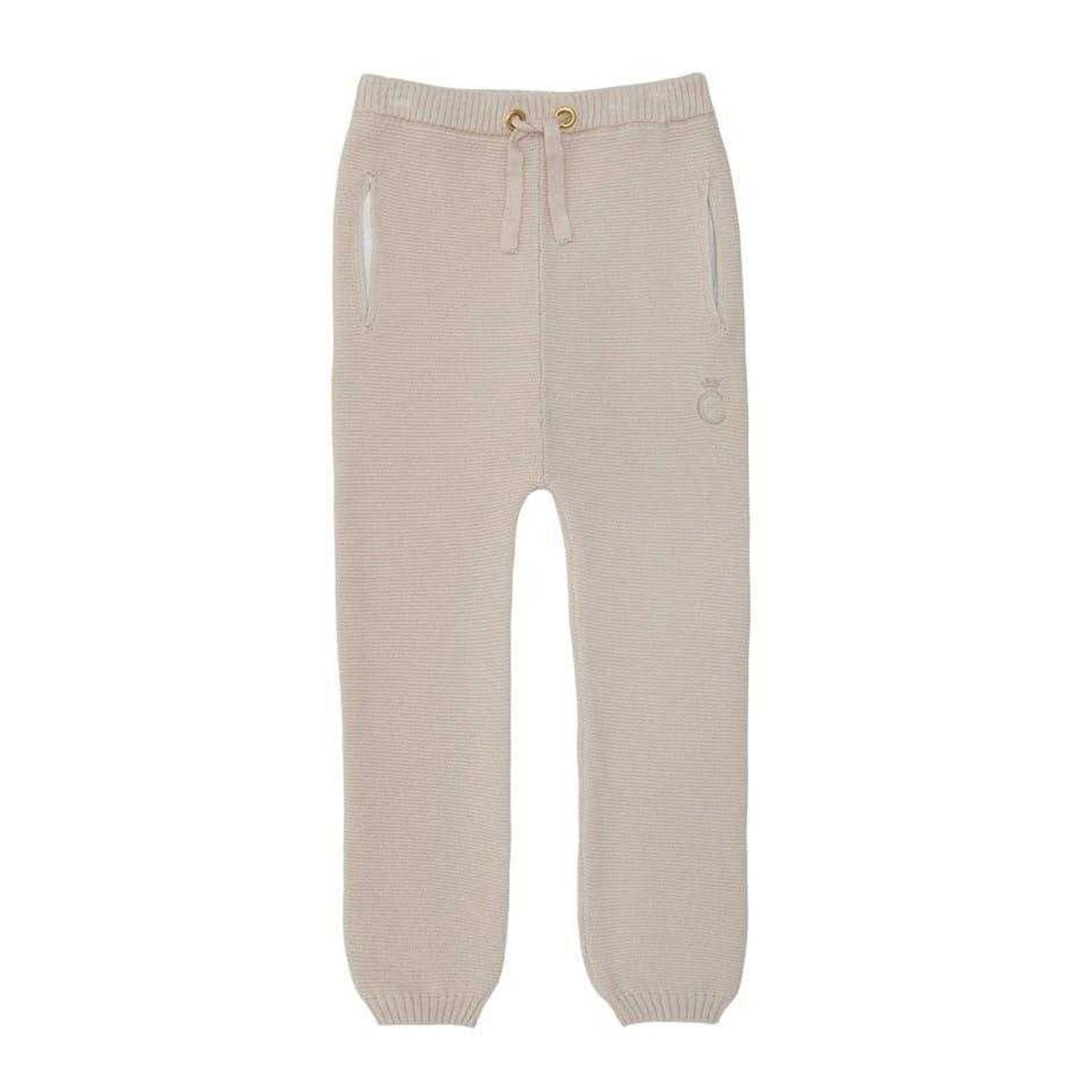 White-beige - Side - Caramelo Kids Childrens-Kids Zip Neck Top And Trousers Set