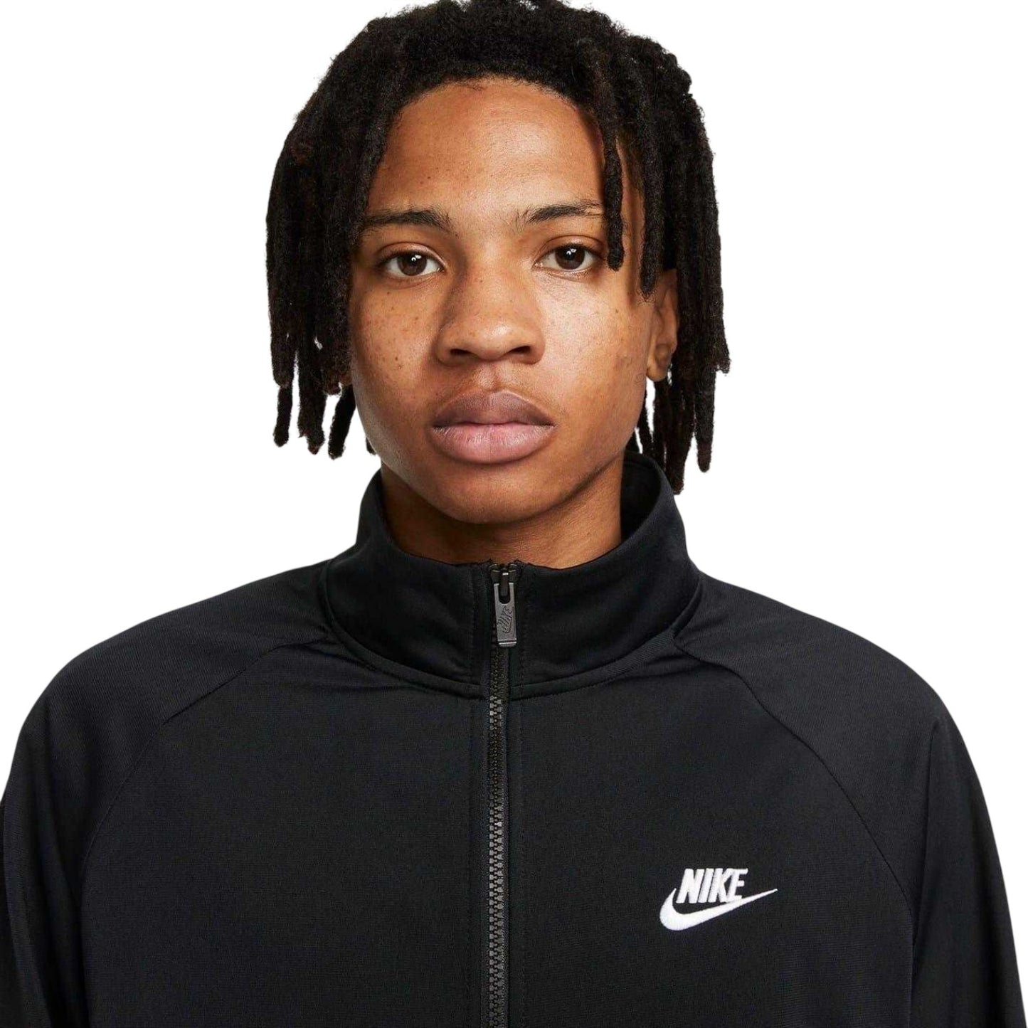 Black-White - Side - Nike Mens Club PK Tracksuit