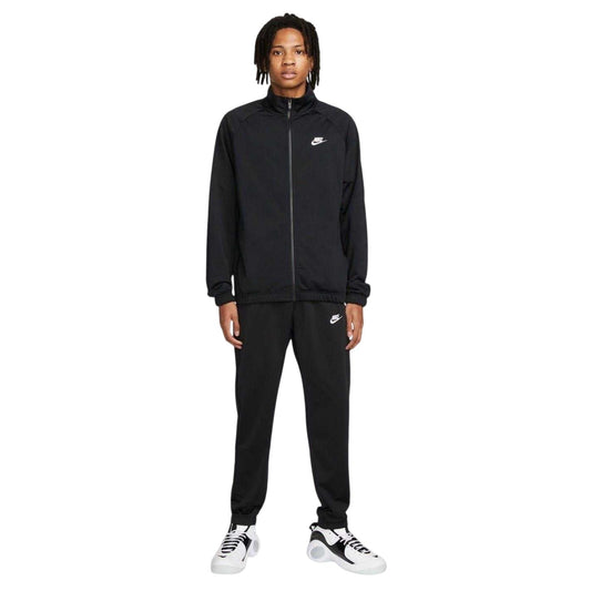 Black-White - Front - Nike Mens Club PK Tracksuit