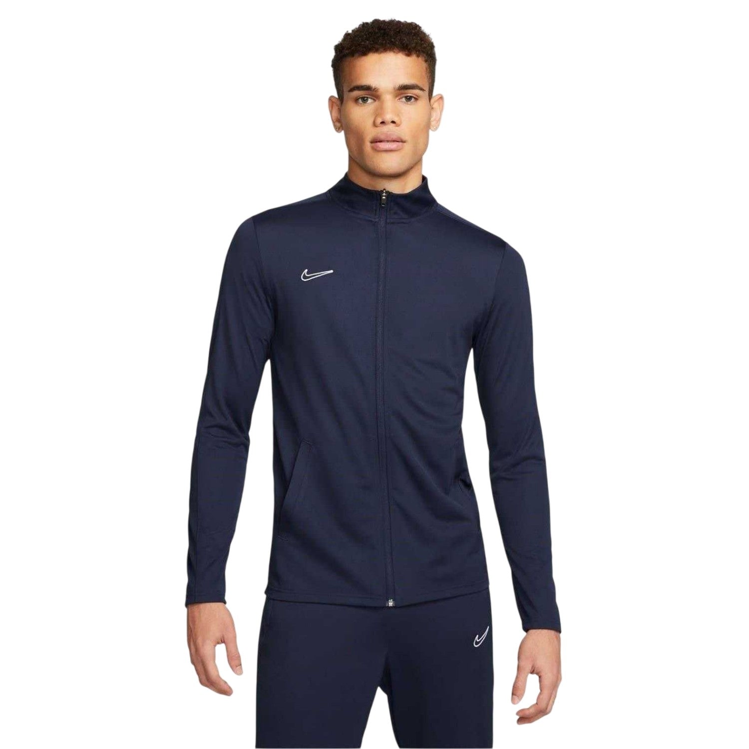 Navy - Front - Nike Mens Academy Dri-FIT Football Tracksuit