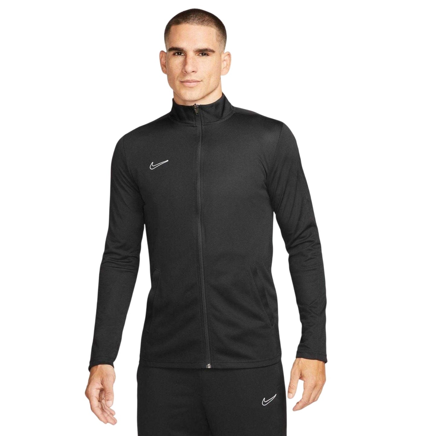 Black - Front - Nike Mens Academy Dri-FIT Football Tracksuit