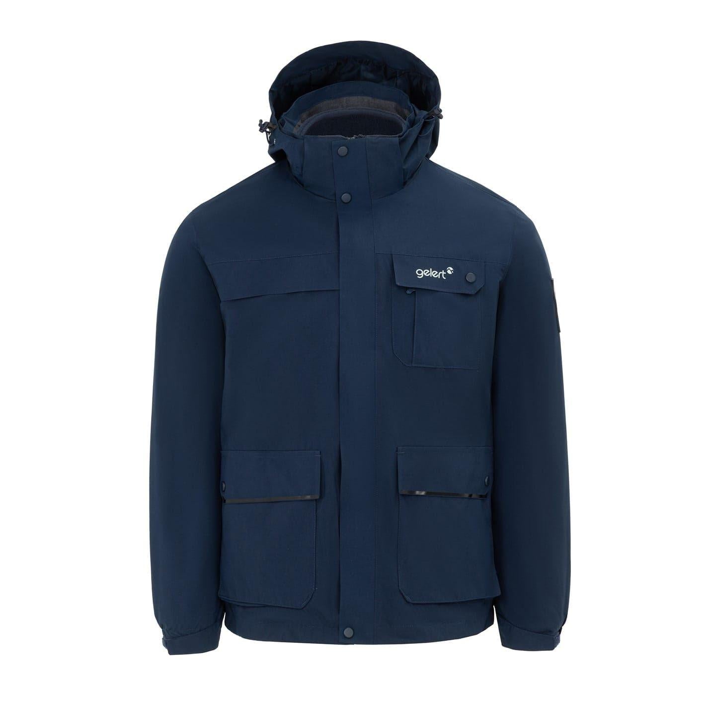 Navy - Front - Gelert Mens 3 in 1 Jacket