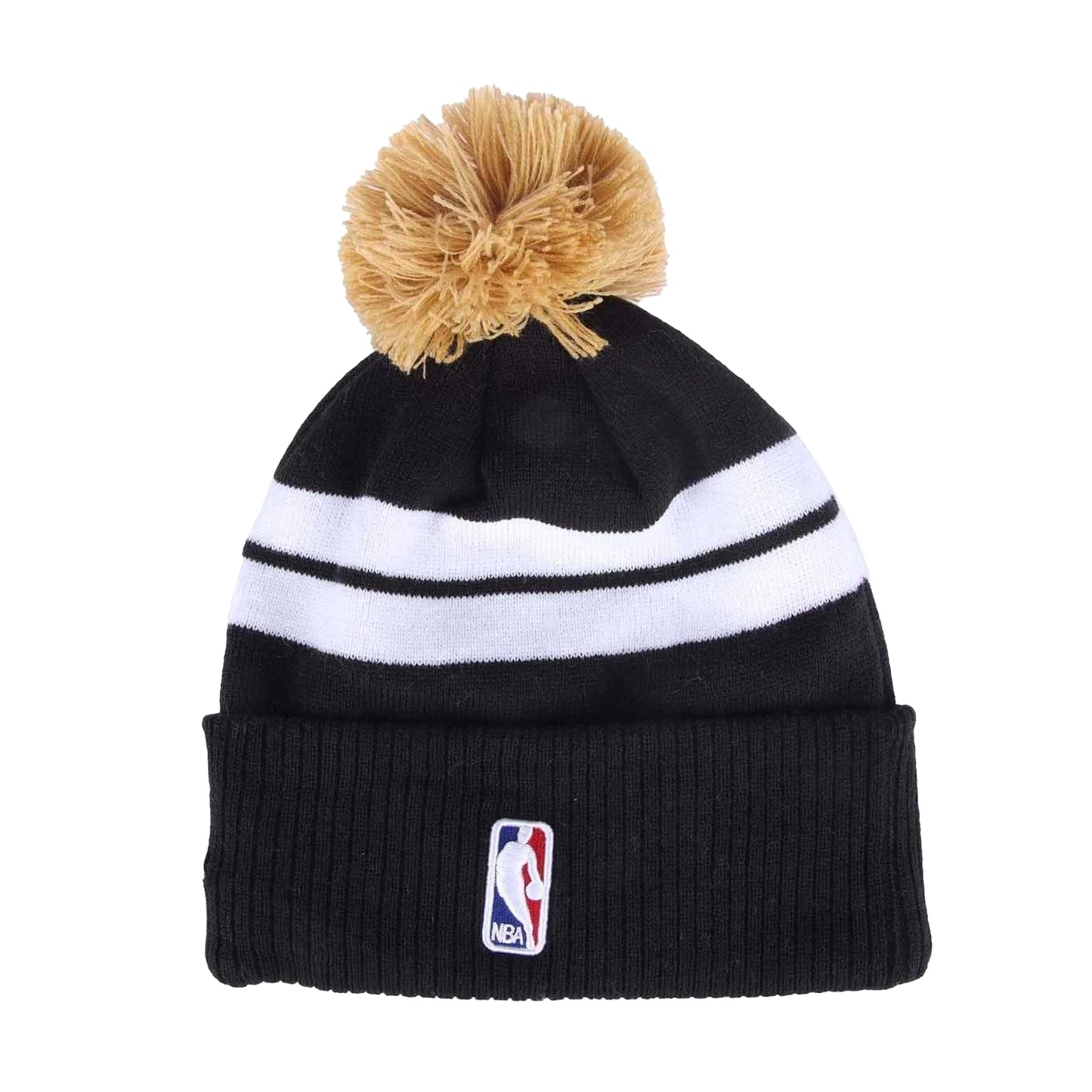 Black-White - Back - New Era Mens NBA City Edition Memphis Grizzlies Knitted Bobble Beanie