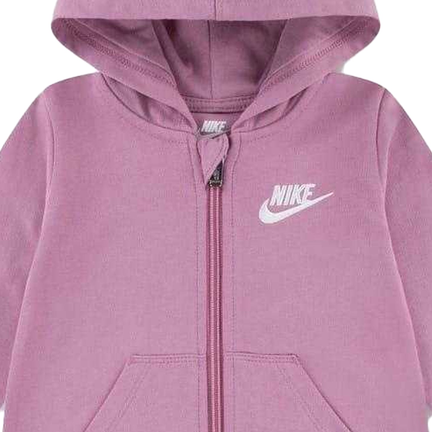 Flamingo Pink - Side - Nike Baby Futura Hooded Overalls