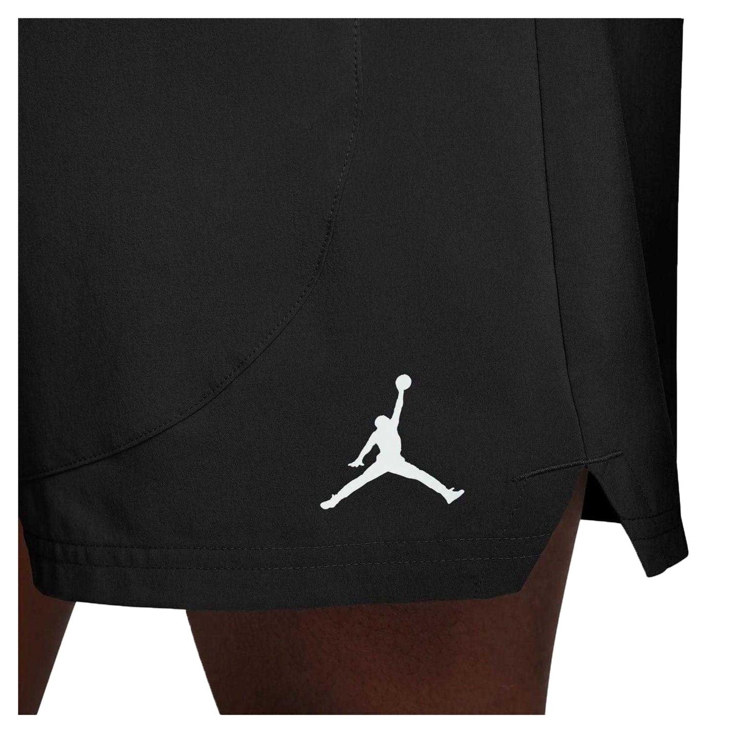 Black-White - Side - Nike Mens Air Jordan Woven Shorts