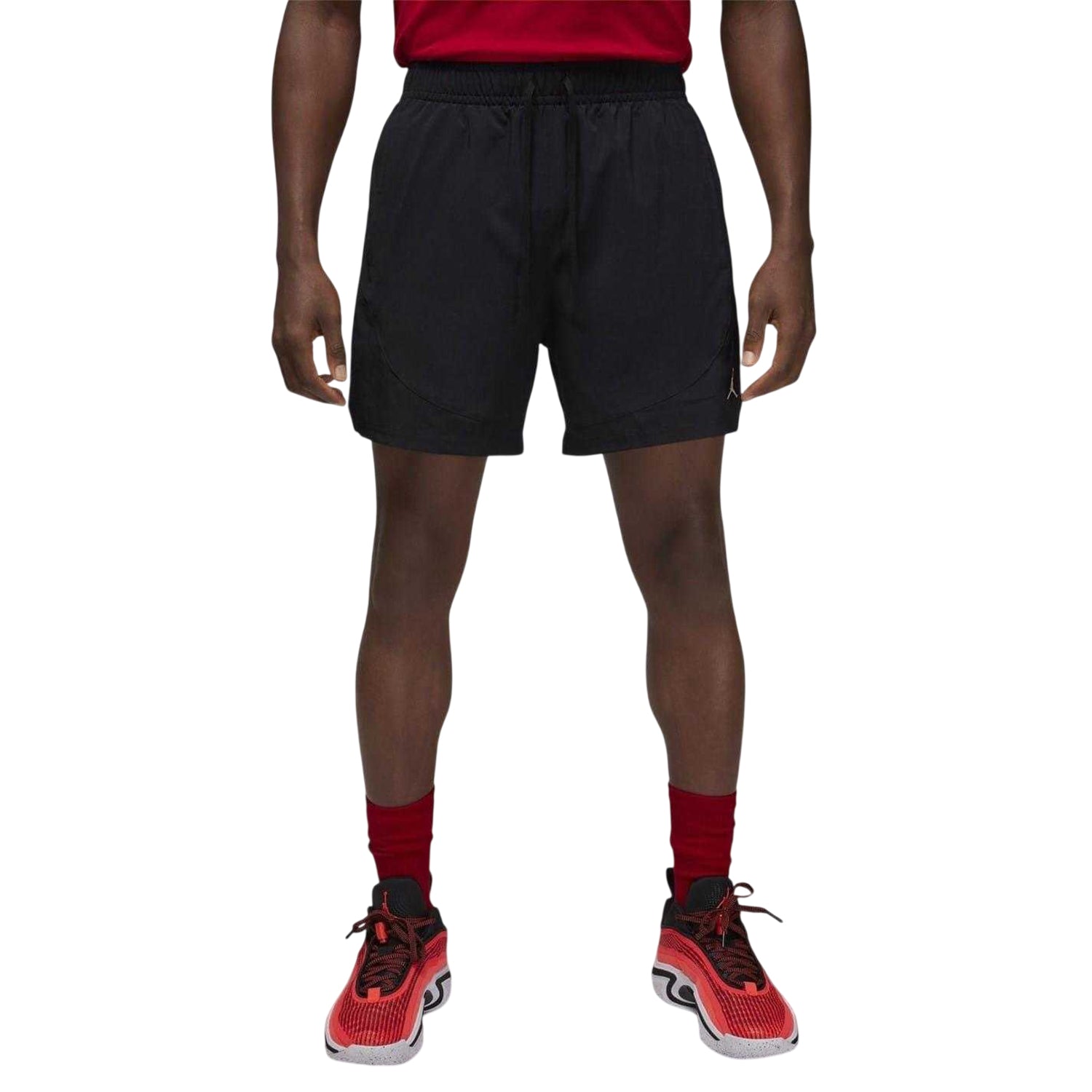 Black-White - Lifestyle - Nike Mens Air Jordan Woven Shorts