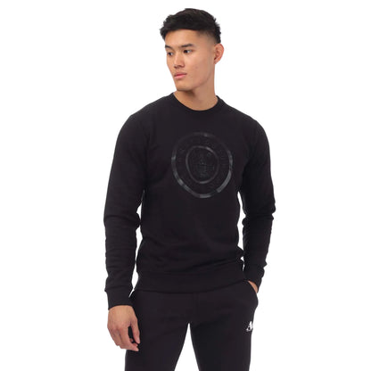 Black - Front - Aquascutum Mens Round Neck Sweatshirt