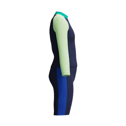 Peacoat-Deep Blue - Side - Speedo Childrens-Kids Colour Block Swim Set