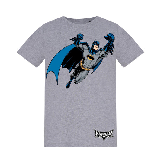 Grey - Front - Batman Childrens-Kids T-Shirt