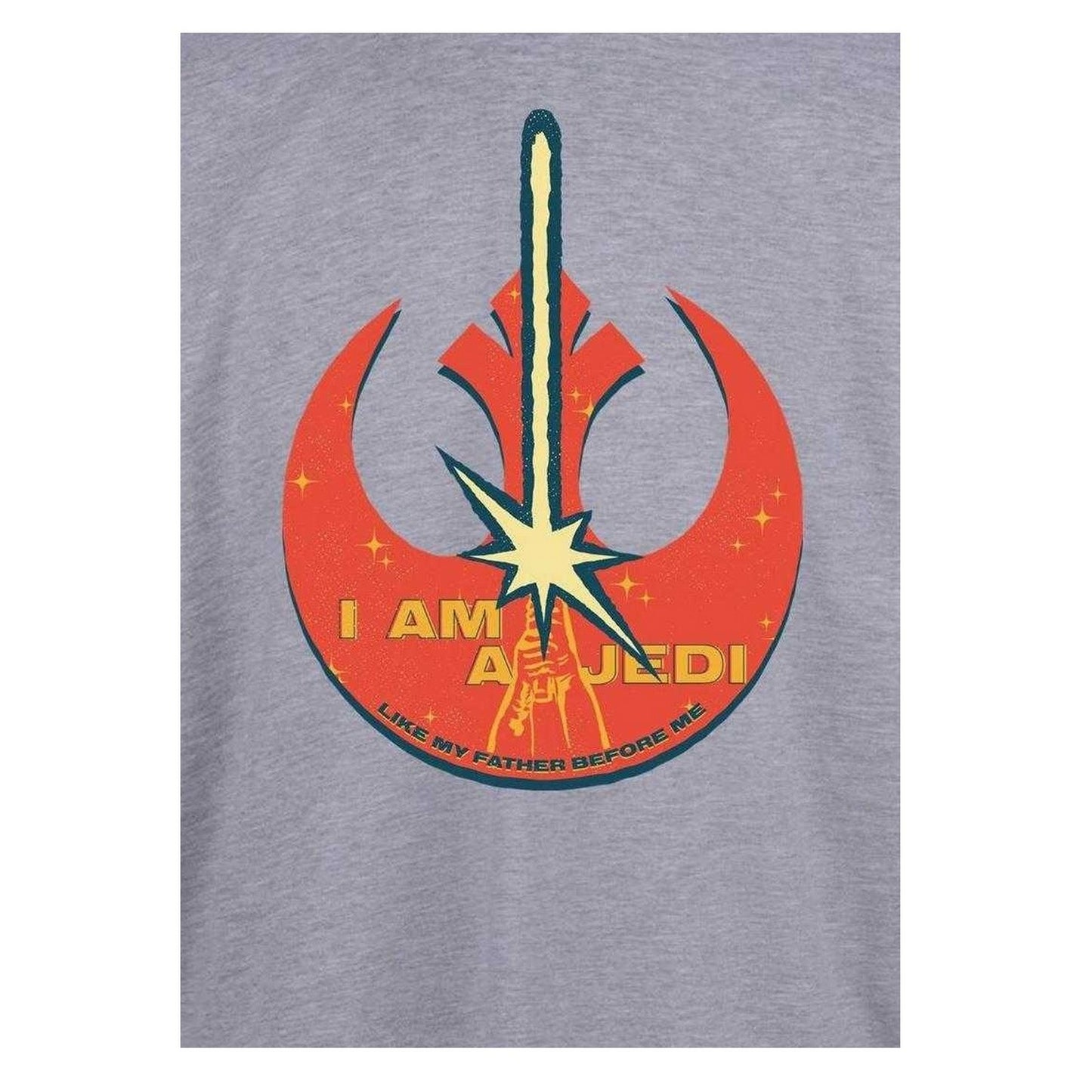 Grey - Back - Star Wars Childrens-Kids I Am A Jedi T-Shirt